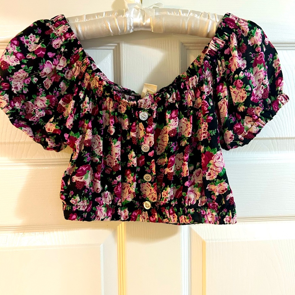 UO Urban Renewal floral crop top